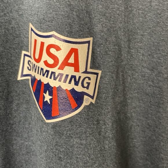 NWT Arena USA Swimming Logo Blue Short Sleeve Tech Polo Lightweight Men’s XXL - Picture 5 of 16